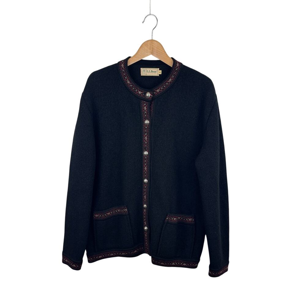 VTG LL Bean Wool Cardigan